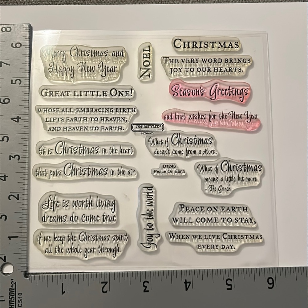 Peach on Earth D1243 stamp set